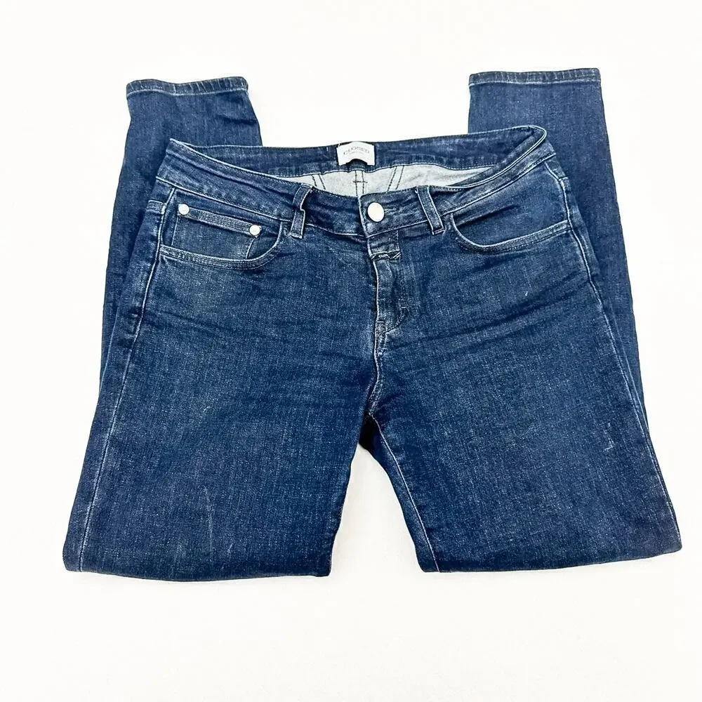 CLOSED Dark Wash Slim Tapered Leg Dark Wash Denim Jeans Size 29 Italy